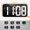 Digital Wall Clock Large Display,10.8” USB Power LED Wall Clock