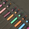 Brush Bag with 30 Holes, Roll-up Canvas Brush Bag, Pencil
