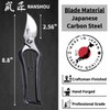 RANSHOU Japanese Pruning Shears for Gardening 9”, Professional Heavy Duty