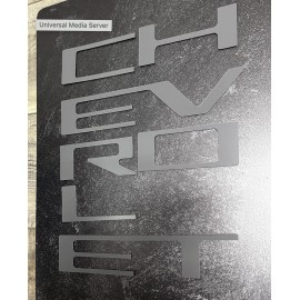 Advanced Trims Overlay Grill Letters Inserts 2022 2023 2024 Silverado GRAY NOT VINYL