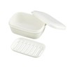 MXY Soap Box, Travel Soap Case with Lid and Drain