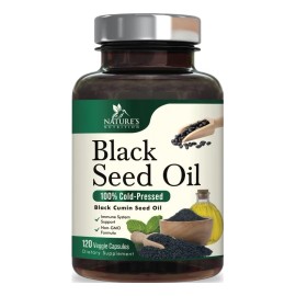 Aceite de Semilla Negra 1000mg Nature S Nutrition Sin Sabor Antioxidante Vitalidad Origen Americano - Producto Original de Alta Calidad, Entrega Rápid