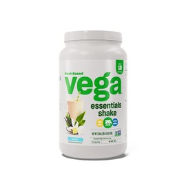 Vega Vega Essentials Plant Based Protein Powder, Vanilla - Vegan, Superfood, Vitamins, Antioxidants, Keto, Low Carb, Dairy Free, Gluten Free, Pea Protein for Women & Men, 1.3 lbs (Packaging May Vary)