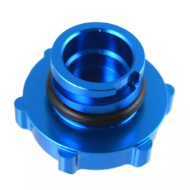 Unbranded Blue Oil Cap Filler Racing Anodized Black Engine Oil Emblem Fits LS1 LS2 LS3 LS6