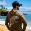 Palmyth Mens Fishing Shirts UV Sun Protection Vented Hoodie Long