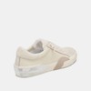 Dolce Vita Zina Off White Woven Lace Up Low Top
