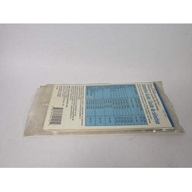 IDEAL 44-101 Wire Marker Booklet; Marker Type:PRE Printed; Legend:0 to 9; Marker Dimensions:6.35MM X 38.1MM; Marker Material:Nylon (Polyamide) Cloth; Legend Colour:Black; Marker Colour:White; Product