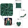 Emerald Green Sequin Fabric by The Yard 2 Yards Thick