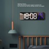 LED 9.1in Mirror Clock Multifunctional Digital Alarm Date Humidity Clock