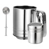 Flour Sifter, 3 in 1 Stainless Steel Sifter for Baking,