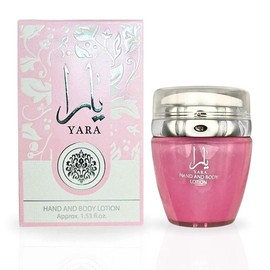 (2pc Bundle Pack) Yara - 10ml (.34 oz) Perfume Oil Roll-On + (1.53 oz) Hand and Body Lotion by Ard Al Zaafaran