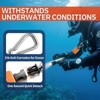 nitescuba Scuba Gear Retractable Gear Tethers, Heavy-Duty Dive Clip Lanyard