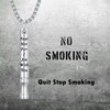 LEECCI Quit Stop Smoking Necklace 925 Sterling Silver Anxiety Breathing