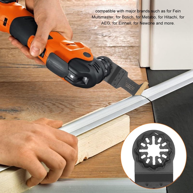 10PCS Set Oscillating Saw Blade Multifunctional Oscillating Multitool Quick Release