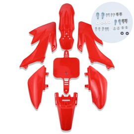 CLEO Plastic Fender Fairing Body Work Kit Set，Plastic Body Fender Kit 7 piece for CRF50 Chinese Mini Dirt Bikes