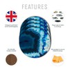 Destination Vinyl 4 Set - Blue Agate Geode Effect Coasters