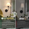 Rechargeable Battery Operated Wall Sconces Sets of 2, 15 Colors