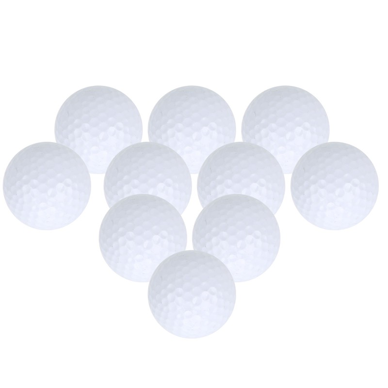 10Pcs Double Layer Golf Practice Balls Soft Putting Training Balls