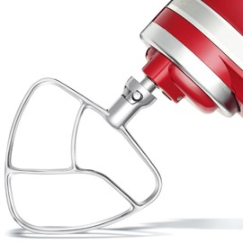 Flat Beaters Replacement for KitchenAid 4.5-5Qt Tilt-Head Stand Mixers Paddle Attachment Food-Grade for KSM Series,Stainless Steel/No Coating