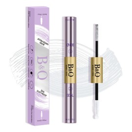 Pegamento Para Pestañas Adhesivo Impermeable Con Sellador 2 en 1 B&Q Color Blanco 10ml Larga Duración