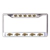Tortoise Chrome License Plate Frame