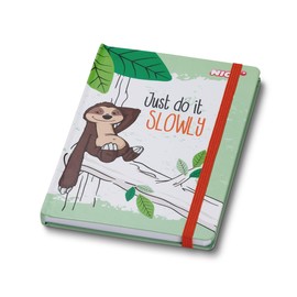 NICI 43481 Notebook with Hard Cover Hang Gang 14 x 20 cm Green
