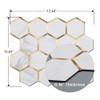 Soulscrafts Hexagon Peel and Stick Backsplash Tile for Kitchen Bathroom