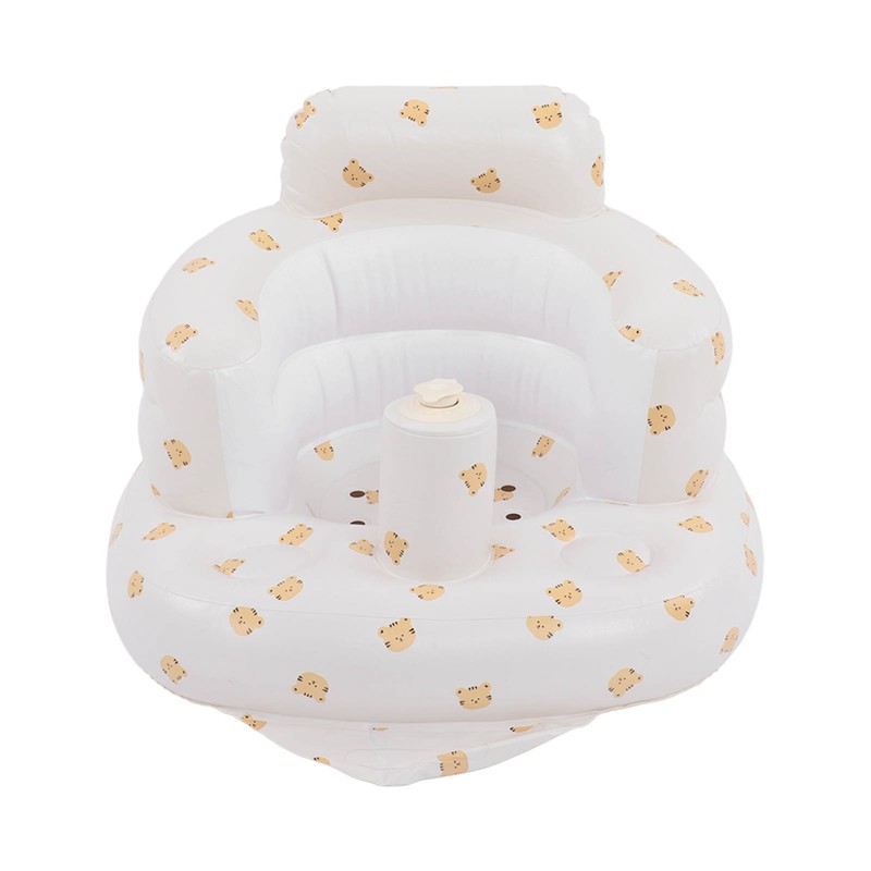 Baby Inflatable Bathing Seat Soft PVC Cartoon Animal Pattern Baby