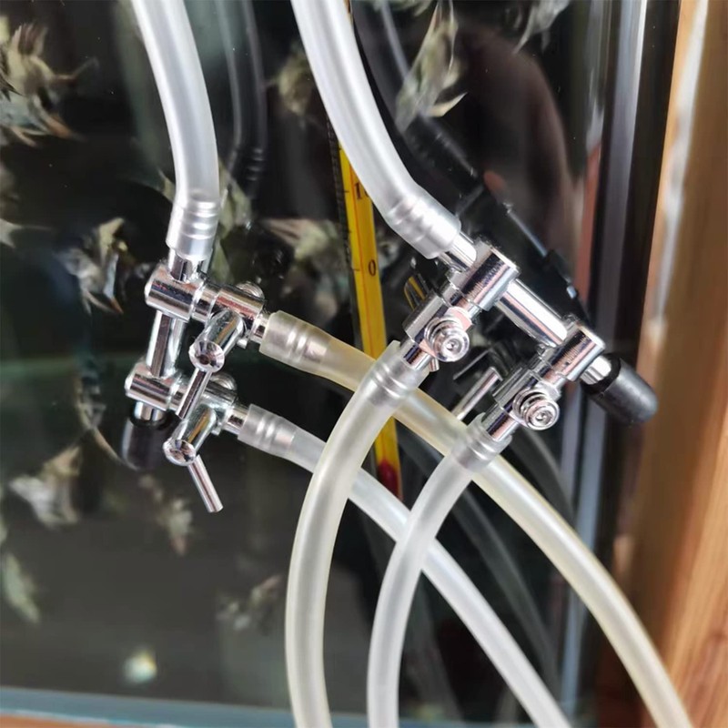 ZZHXSM 2pcs Air Splitter Flow Control Valve Fish Tank Oxygen