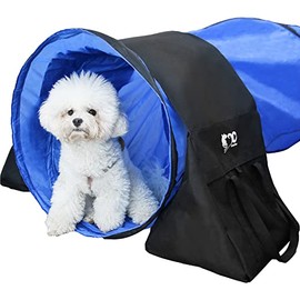 GeerDuo 2 Pack Dog Agility Tunnel Sandbags, Dog Agility Equipment, Dog Agility Training (Black)