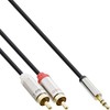 InLine Slim Audio Cable Jack 3.5 mm Male to 2