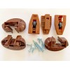 Kenlin Set of 3 Kenlin Rite Trak II Drawer Guide Glide 168 Screws Stop Roller