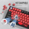 Mosptnspg 75% TKL Wired Mechanical Keyboard,RGB Backlit Gasket Mount 82