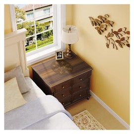 XIXI DECORE Nightstand Cover,(Available for Custom Size) (23Lx16W, L Wood Grain 8)