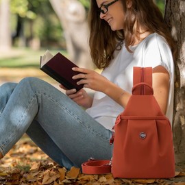 Shoulder Bag for Women - Women's Multi-compartment Backpack,Anti-Theft Multi-compartment Tote Purse for Girls Sports Work Airplane Outdoors College Hiking