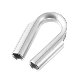 CCTVMTST 2 Pieces Stainless Steel Thimbles with Gusset, Suitable for 3/8-1/2 inch Wire or Winch Rope