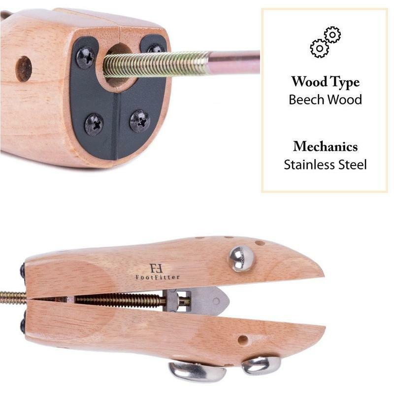 FootFitter Best Professional One-Way Shoe Stretcher, Men's (8.5 - 10.5),