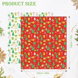 Jumbo Christmas Gift Bags 72"x60",2 Pcs Oversized Extra Large Christmas Gift Bags,Heavy Duty Giant Big XL Xmas Holiday Gift Sack Santa Bags with Tag&Tie,Wrapping Bicycle Bike Huge Kids Toys Goodie