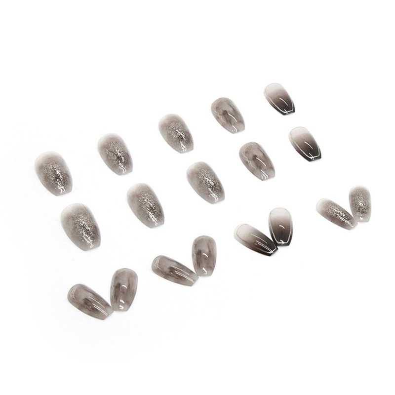 Nail Tip, False Nail, Nail Press, Stylish, Black, Long Short,