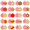 20 Pcs Christmas ball Ornaments Cookie Stamps Xmas Ball Shape