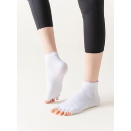 Wellrox Toeless Yoga Socks, Yoga Socks with Grips for Women, Toeless Socks, Open Toe Socks Women