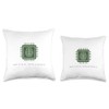 AI Artificial Intelligence Brain Computer Chip Technology Throw Pillow