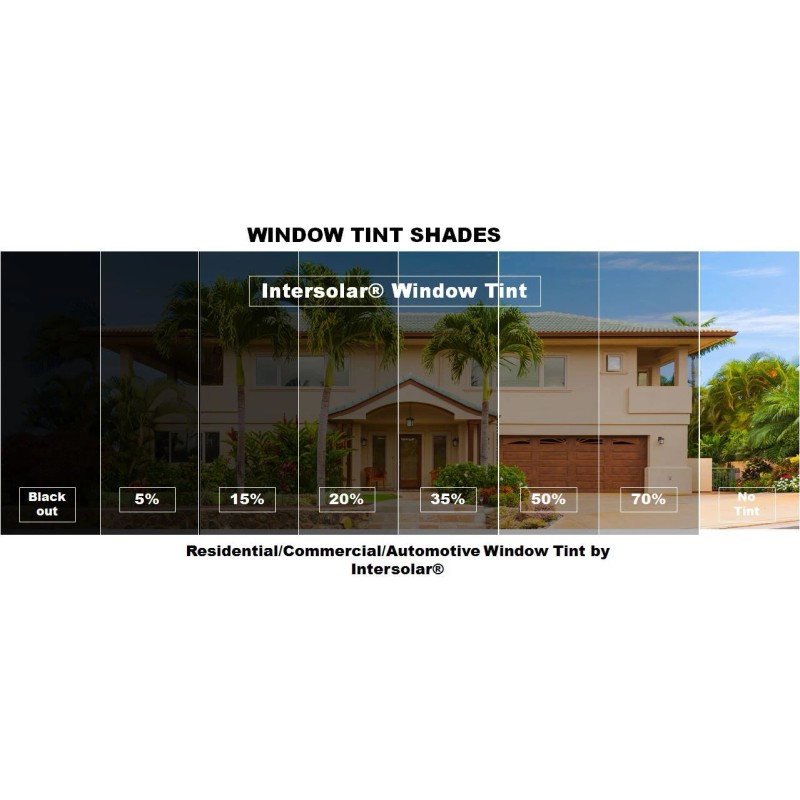 Intersolar® 24"x100FT Window Film tint Choose the tint 5% 15%,20%
