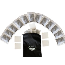 Green Piece® Pack of All Natural Baby Diaper Pail Deodorizer Activated Charcoal Air Purifier (15 Pack of Carbon Filters)