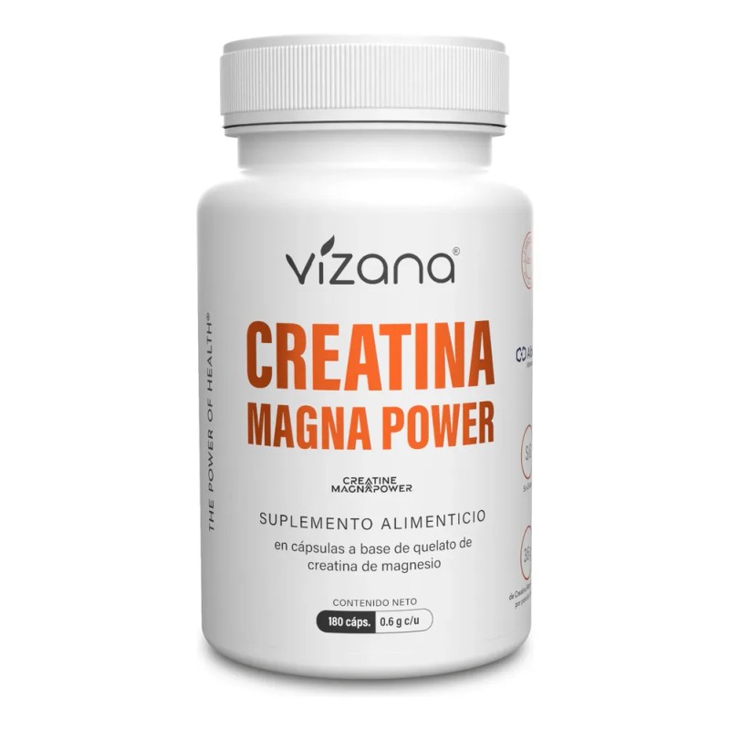 Creatina Magnapower Quelada 180 Cap-600 Mg| Vizana Nutrition