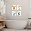 Framed Wild Animals Nursery Picture Wall Decor Canvas,8X10 Inches