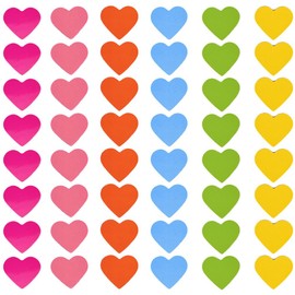 SEWACC 240 Pcs Fridge Magnets Colorful Heart-Shaped Magnets Stickers for Whiteboard Refrigerator Map Office Organizing