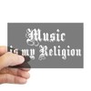 CafePress Music is My Religion Rectangle Sticker Rectangle Bumper Sticker