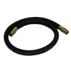 Grip 3' x 1/2" Rubber Air Hose Black 250 PSI