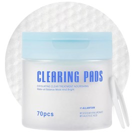 Shodu Salicylic Acid Toner Pads Face Care, Gentle Pore Shrinking Face Exfoliator Toner Pads, Soothing Skin Care Dual Texture Salicylic Acid Pad, Oil Control Deep Cleansing Facial Cotton (Pack of 70)